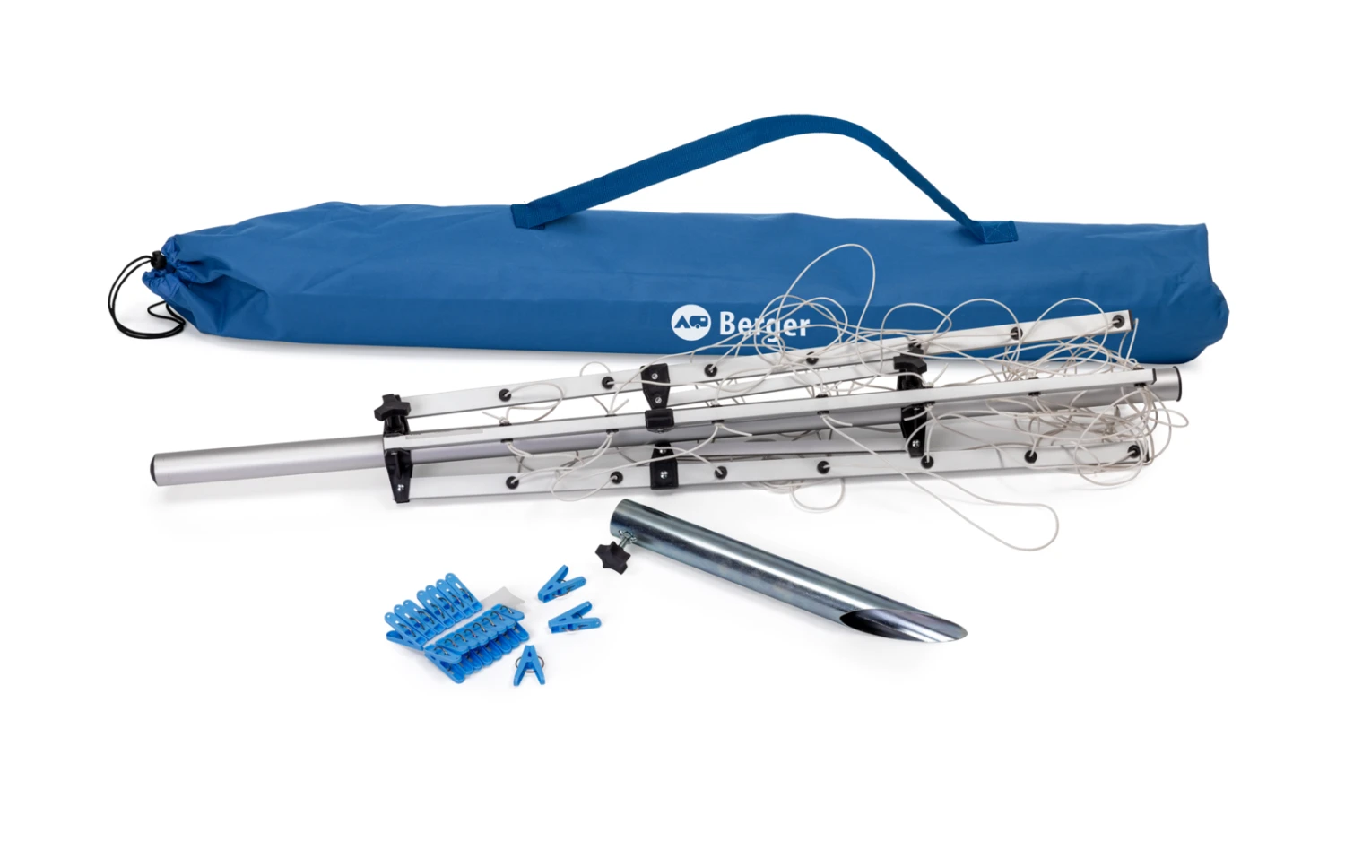 Berger Wäschespinne Maxi Inkl. Packsack (20 M Leinenlänge) 2 Berger Wäschespinne Maxi Inkl. Packsack (20 M Leinenlänge) – Bild 2