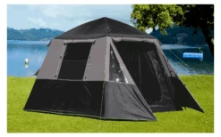 Berger Faltzelt Milano 4 – Leichtes Familienzelt Mit Komfortabler Schlafkabine Und Moskitonetzen Für 4 Personen