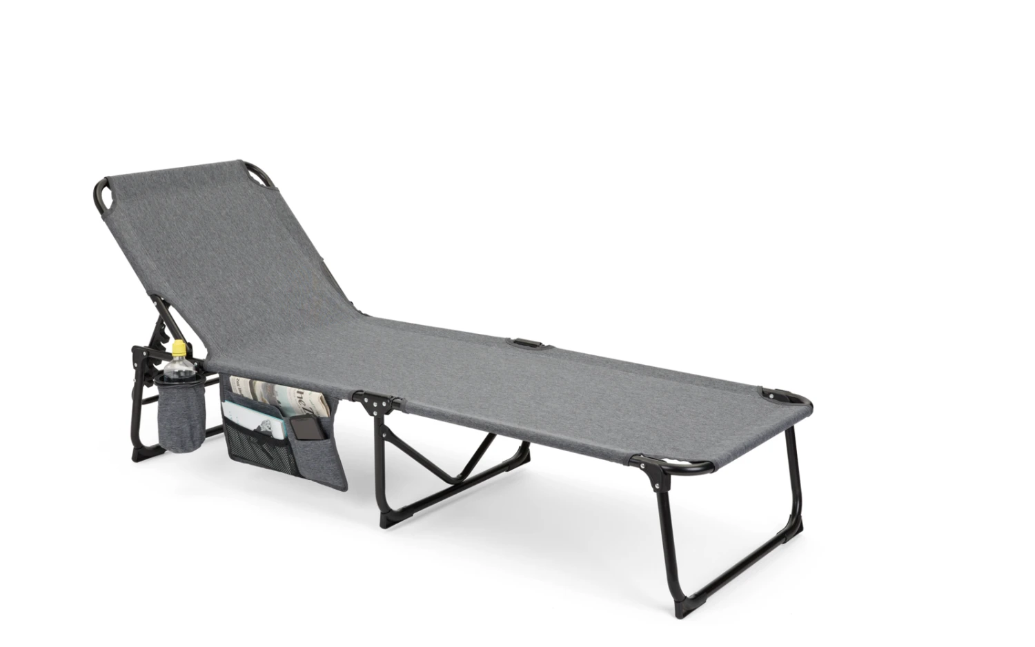 Berger Dreibeinliege Grau Meliert 2 Berger Dreibeinliege Grau Meliert – Bild 2