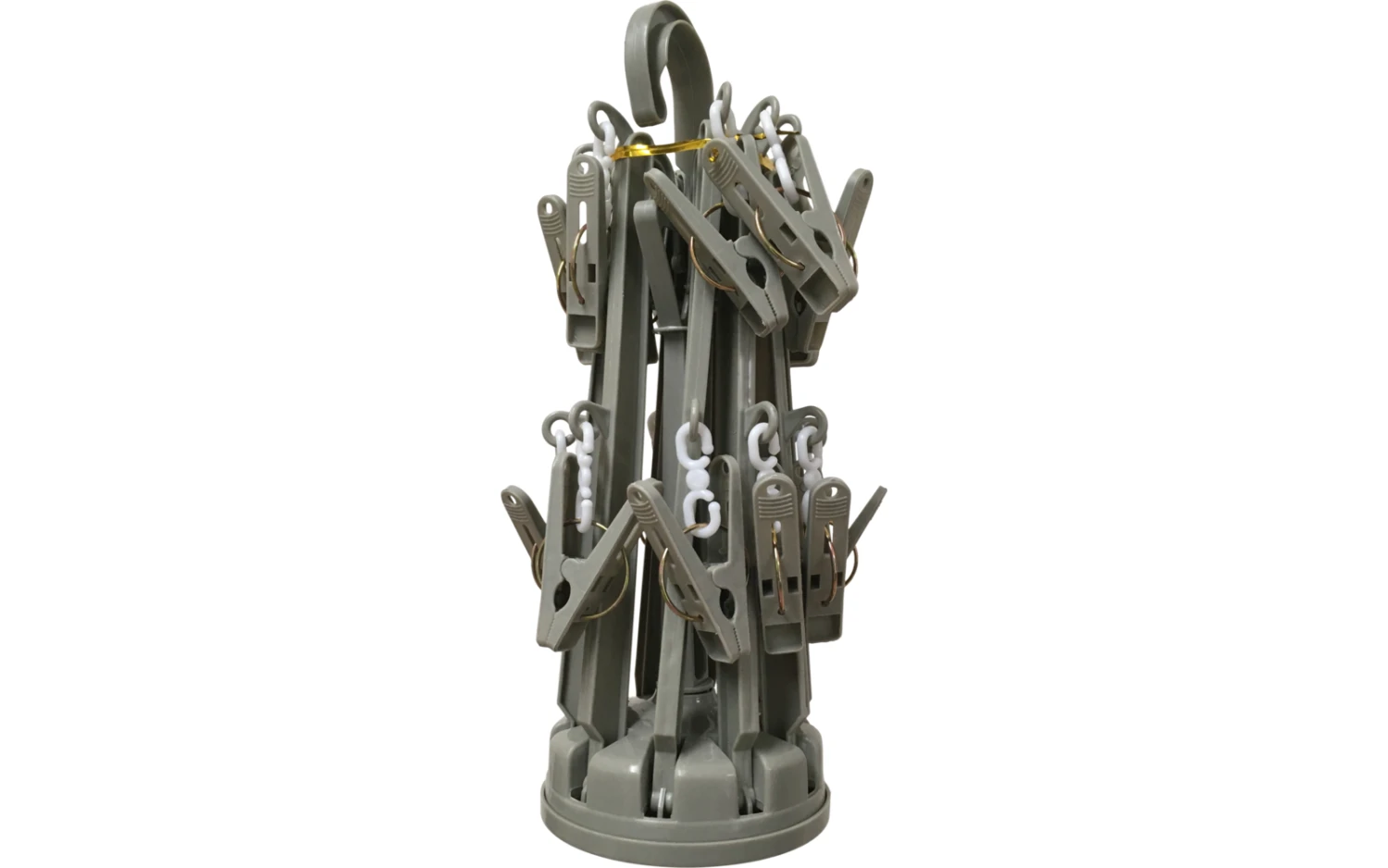 Berger Mini Wäschespinne Kunststoff 10-armig Inkl. Wäscheklammern 2 Berger Mini Wäschespinne Kunststoff 10-armig Inkl. Wäscheklammern – Bild 2