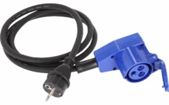 Berger Adapterleitung CEE-Winkelkupplung 3-polig Und Schutzkontakt Stecker 1,5 M