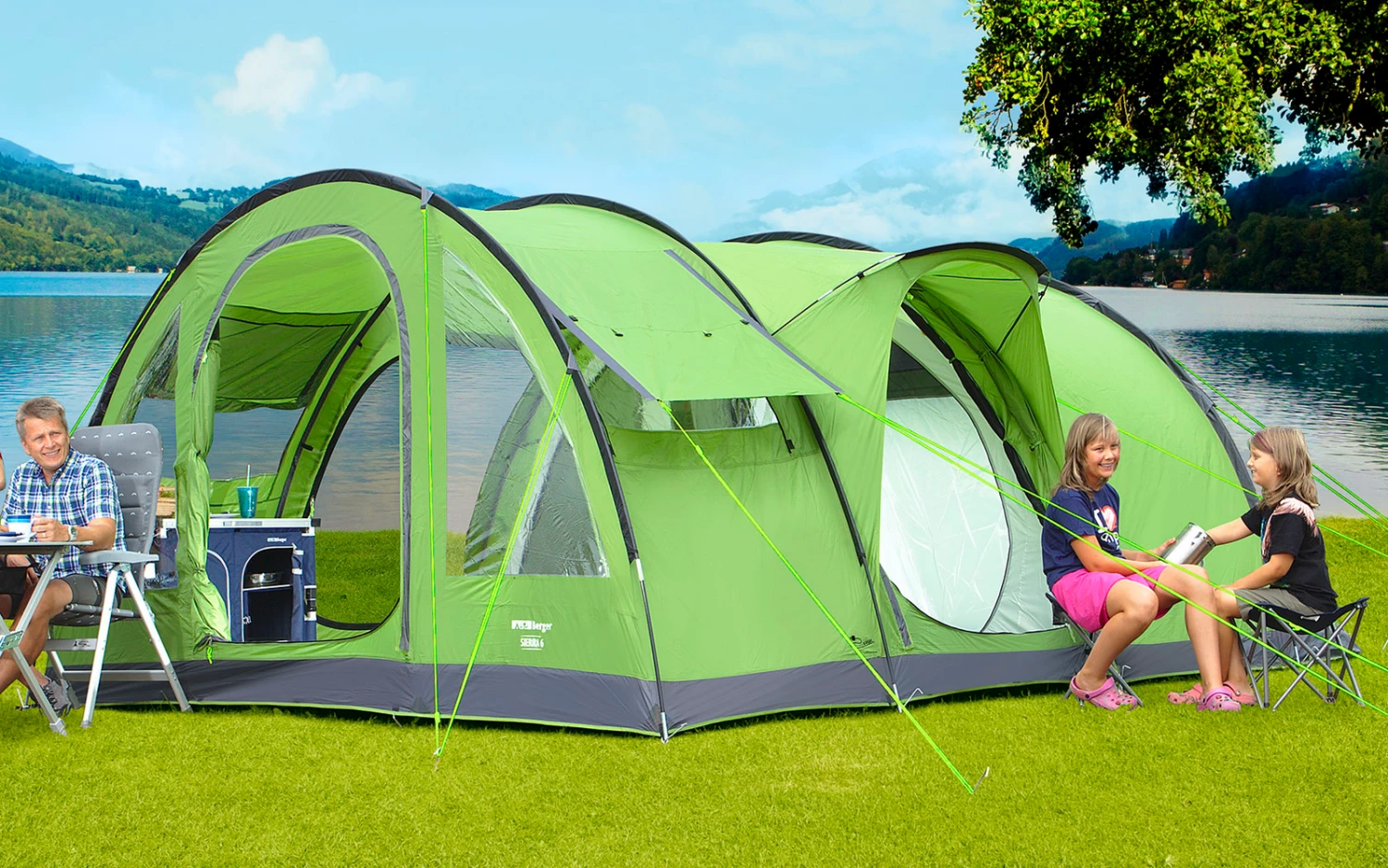 Berger Sierra 6 Tunnelzelt Für 6 Personen 1 Berger Sierra 6 Tunnelzelt Für 6 Personen