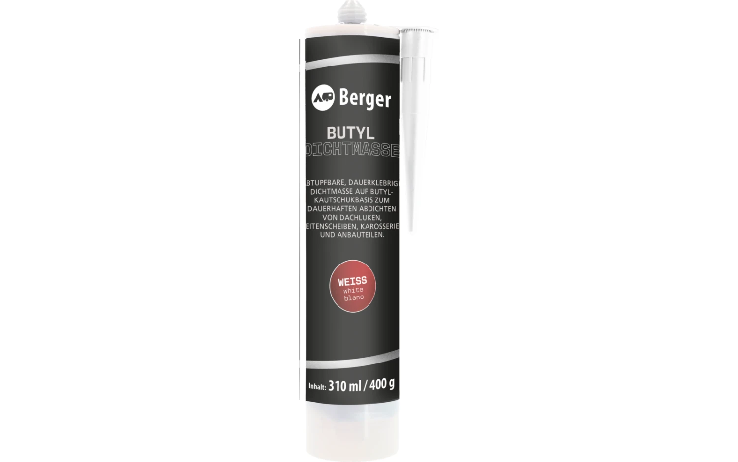 Berger Butyl-Dichtmasse 310 Ml 2 Berger Butyl-Dichtmasse 310 Ml – Bild 2