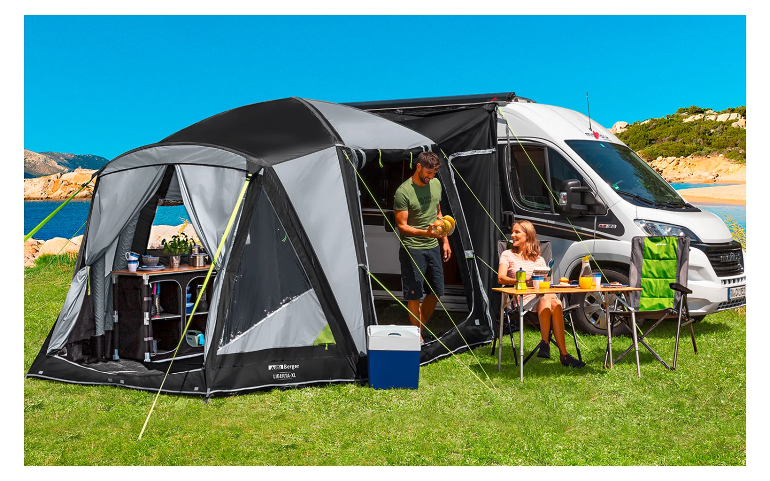 Berger Liberta-Air XL Aufblasbares Busvorzelt 1 Berger Liberta-Air XL Aufblasbares Busvorzelt