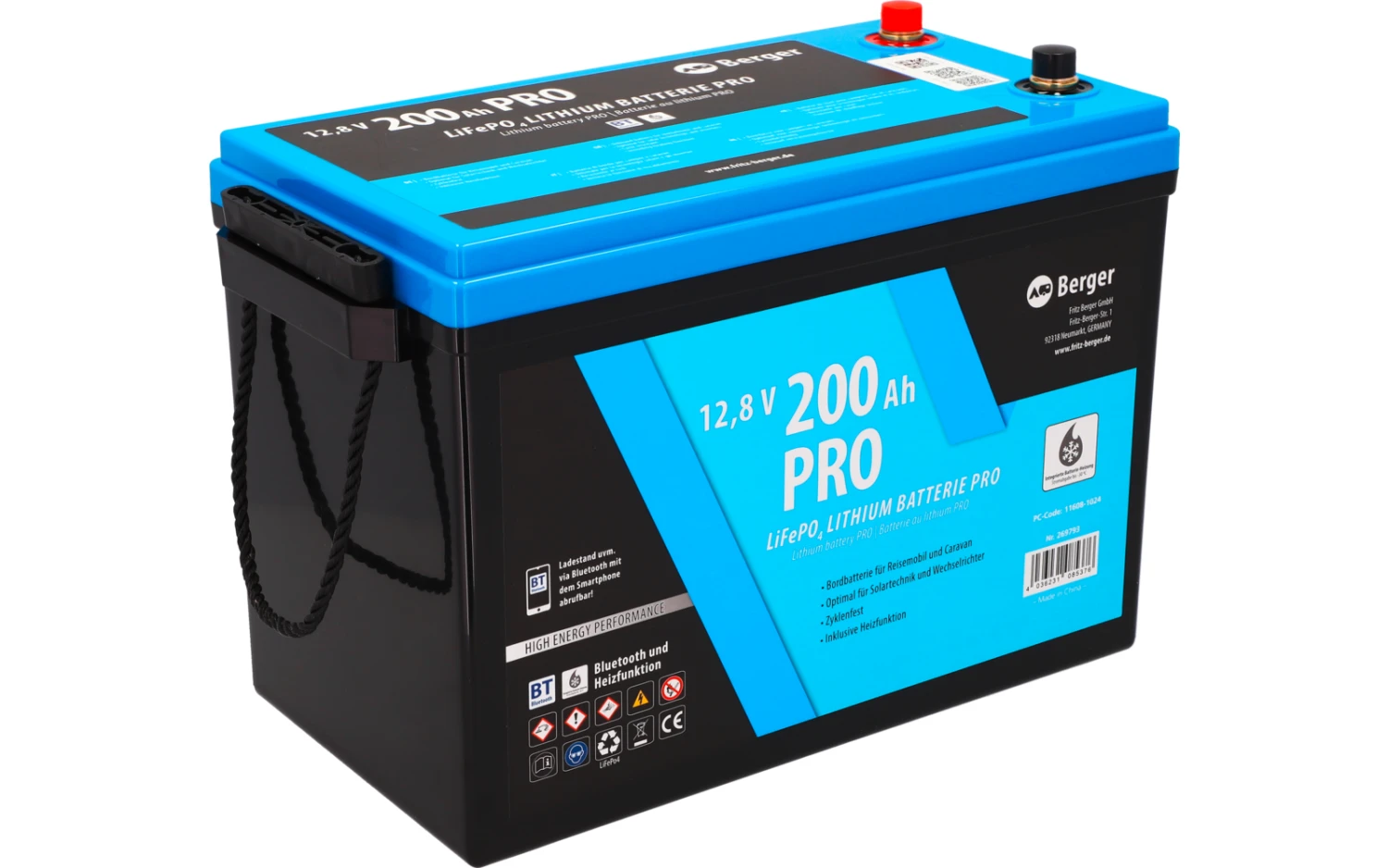 Berger LiFePO4 Lithium Batterie Pro 200 Ah 12V Mit Bluetooth & Heizung 17 Berger LiFePO4 Lithium Batterie Pro 200 Ah 12V Mit Bluetooth & Heizung – Bild 17