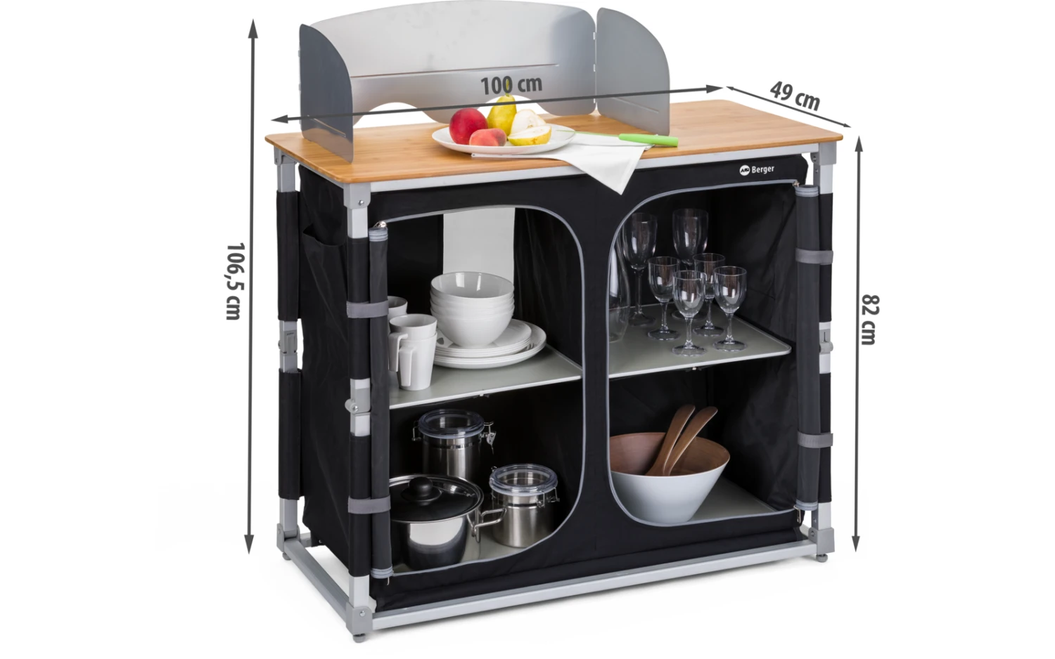 Berger Küchenbox / Campingschrank Deluxe 3 Berger Küchenbox / Campingschrank Deluxe – Bild 3