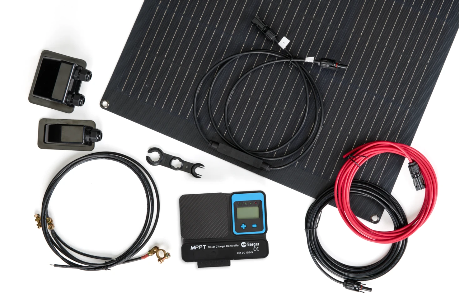 Berger Komplettanlage Deluxe Flex Flexibles Solarpanel Set 100 W 7 Berger Komplettanlage Deluxe Flex Flexibles Solarpanel Set 100 W – Bild 7