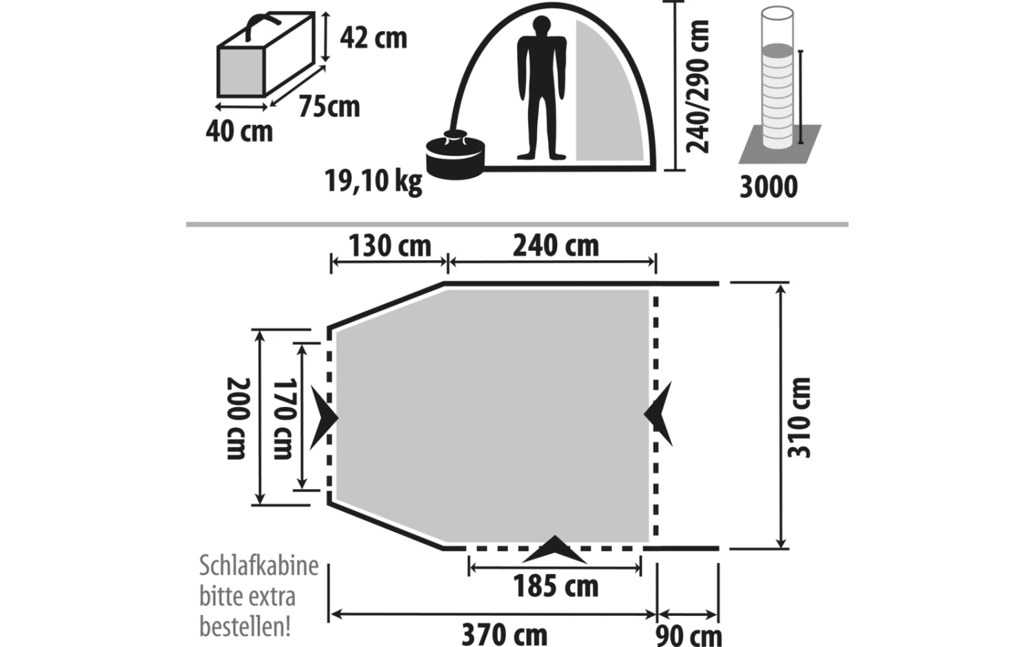 Berger Liberta-Air XL Busvorzelt 3 Berger Liberta-Air XL Busvorzelt – Bild 3