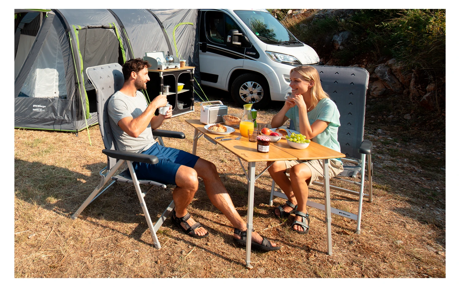 Berger Carry Deluxe Falttisch 100 X 72 Cm 4 Berger Carry Deluxe Falttisch 100 X 72 Cm – Bild 4
