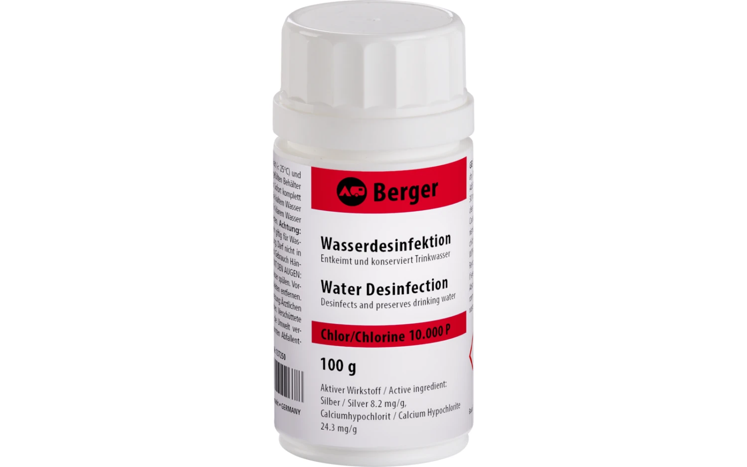 Berger Wasserdesinfektion -mit Chlor- 2 Berger Wasserdesinfektion -mit Chlor- – Bild 2